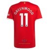 Maglia ufficiale Manchester United Mason Greenwood 11 Casa 2021-22 per Uomo